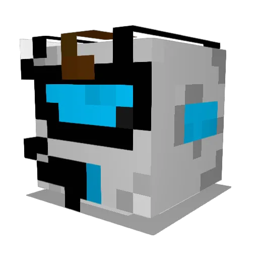 Lukibert Minecraft avatar head, 3D render