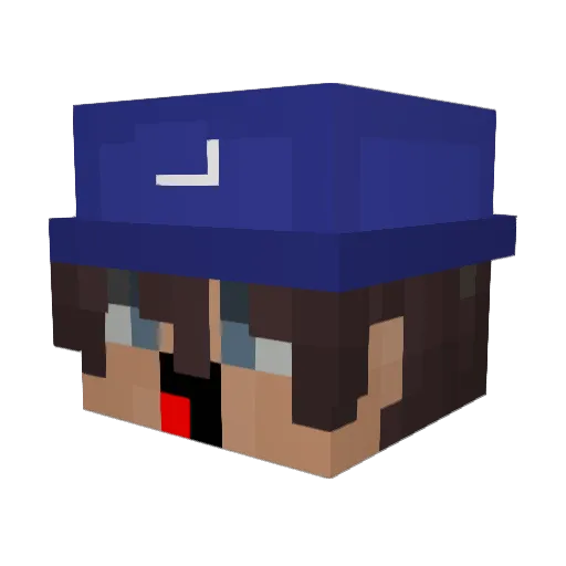 Lukibox12 Minecraft avatar head, 3D render