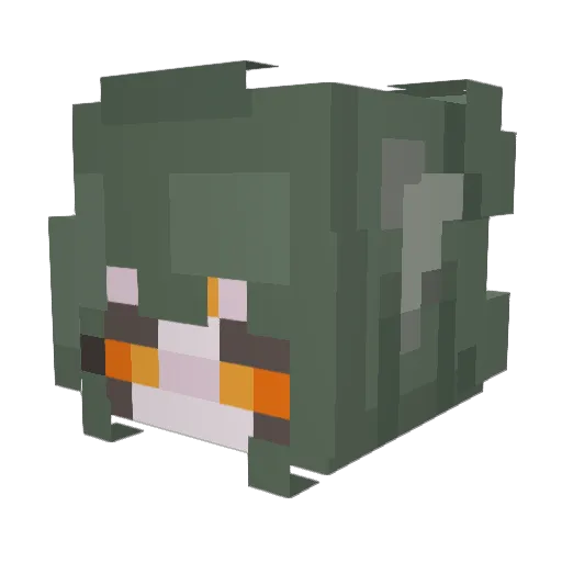 Lukiiy Minecraft avatar head, 3D render