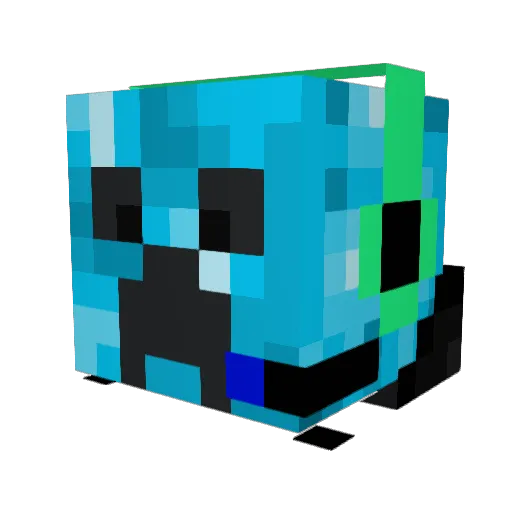 Lukilf12 Minecraft avatar head, 3D render