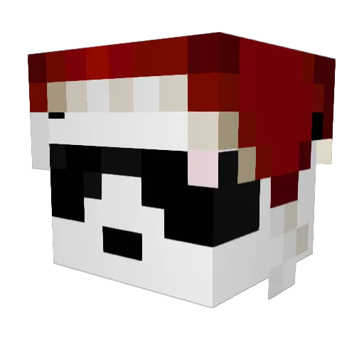 Lukis21 Minecraft avatar head, 3D render