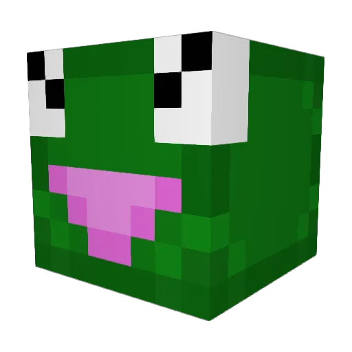 Lukis_03 Minecraft avatar head, 3D render