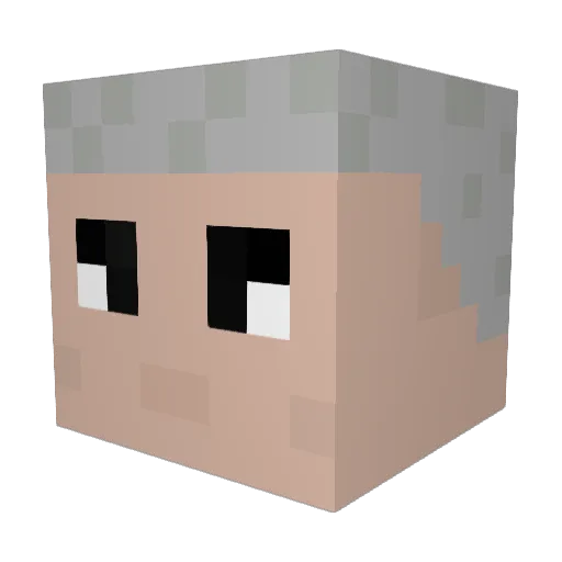 Lukitaaa207 Minecraft avatar head, 3D render