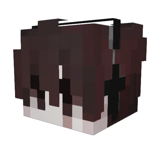 Lukitxs Minecraft avatar head, 3D render
