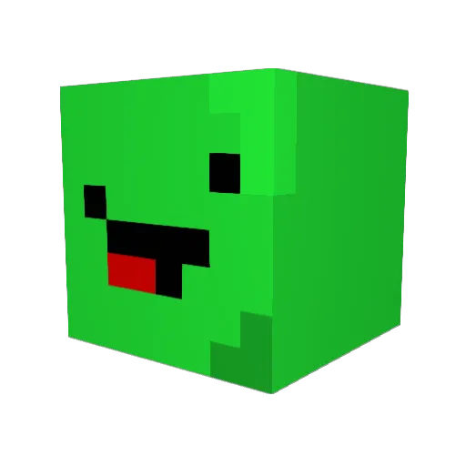 Lukizi Minecraft avatar head, 3D render