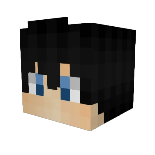 Lukka15 Minecraft avatar head, 3D render