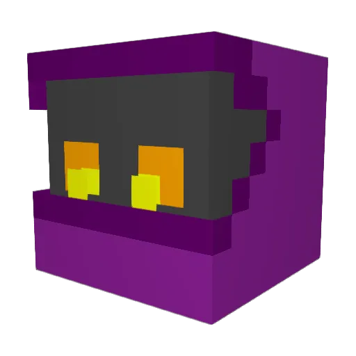 LukobZed Minecraft avatar head, 3D render