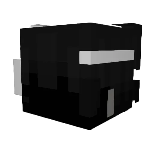Lukqru Minecraft avatar head, 3D render
