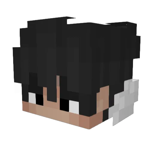 LuksMathrs Minecraft avatar head, 3D render