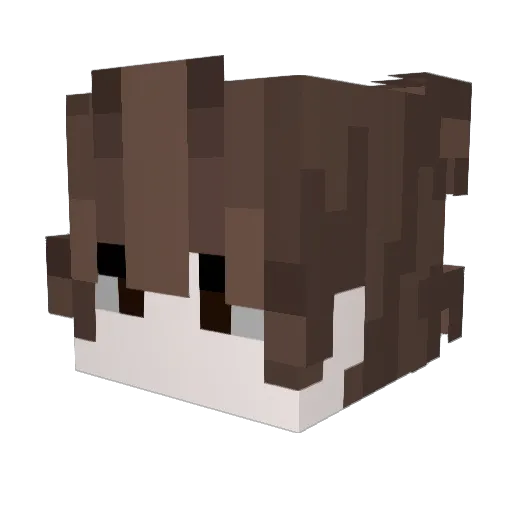 Luksob3 Minecraft avatar head, 3D render