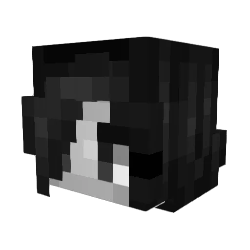 Lukusha Minecraft avatar head, 3D render