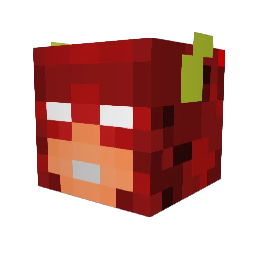 LukyGamer2004 Minecraft avatar head, 3D render