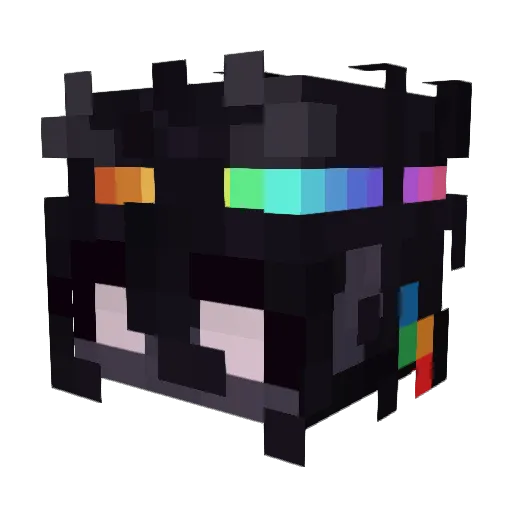 LukySC Minecraft avatar head, 3D render