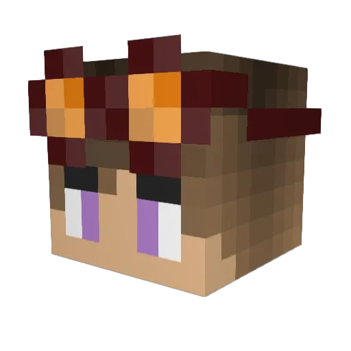 Luky_Luk Minecraft avatar head, 3D render