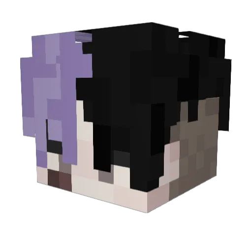 LukzIsDead Minecraft avatar head, 3D render