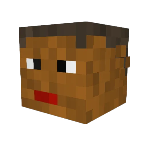 Lule112 Minecraft avatar head, 3D render