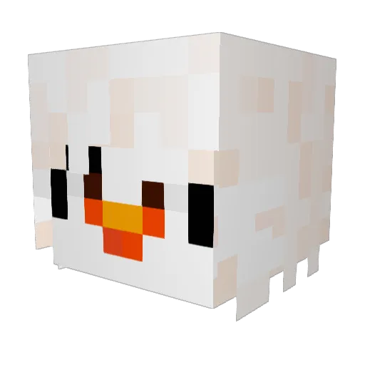 LulerTheFox Minecraft avatar head, 3D render