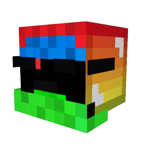 Luli_zockt Minecraft avatar head, 3D render