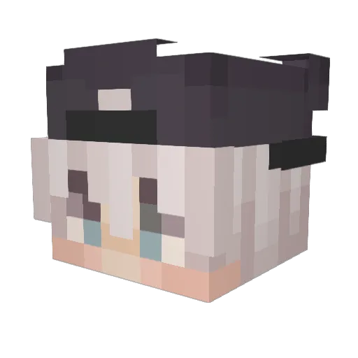 Lullaby3 Minecraft avatar head, 3D render