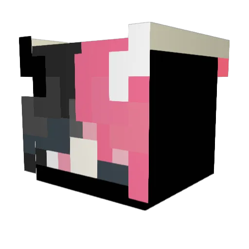 Lulu100709 Minecraft avatar head, 3D render
