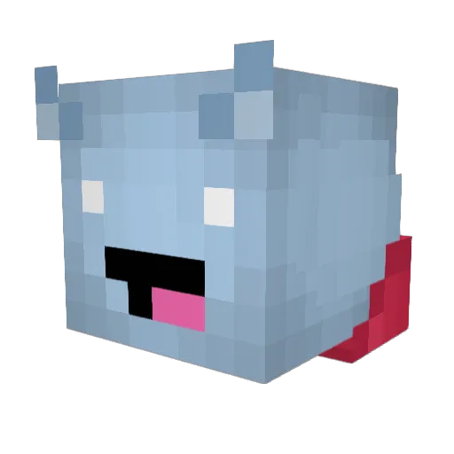 Lulu25922 Minecraft avatar head, 3D render