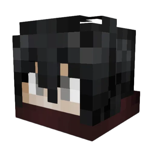 LuluGang Minecraft avatar head, 3D render