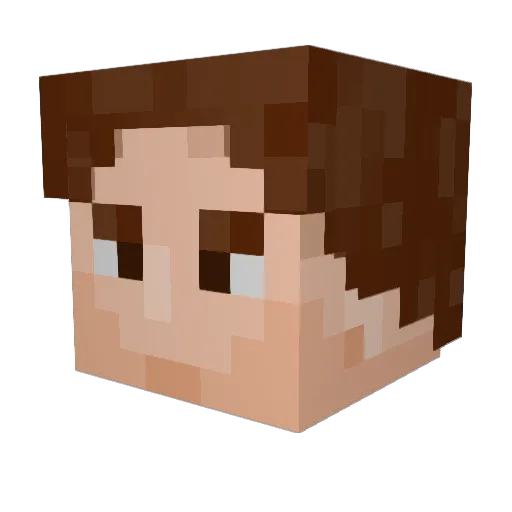 LuluMbappe78 Minecraft avatar head, 3D render