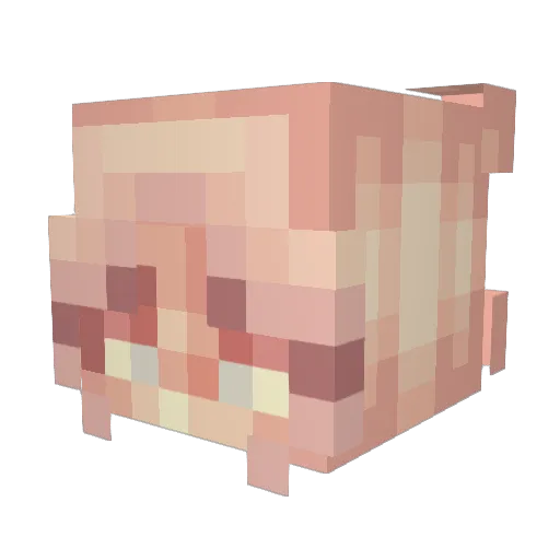 Lulu_Bap Minecraft avatar head, 3D render