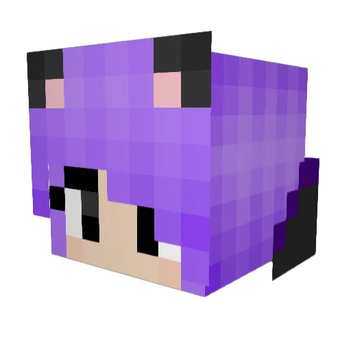 Lulu_Pla Minecraft avatar head, 3D render