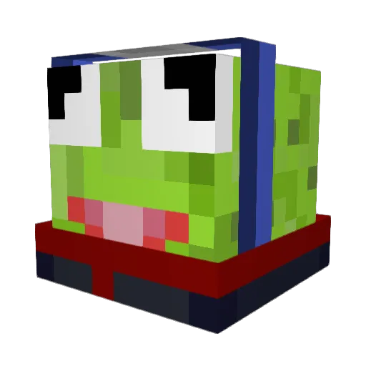 Lulu_dancer Minecraft avatar head, 3D render