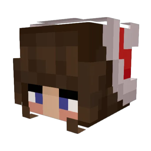 Lulubear_31 Minecraft avatar head, 3D render