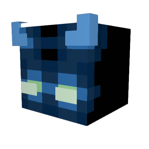Lululeo08 Minecraft avatar head, 3D render
