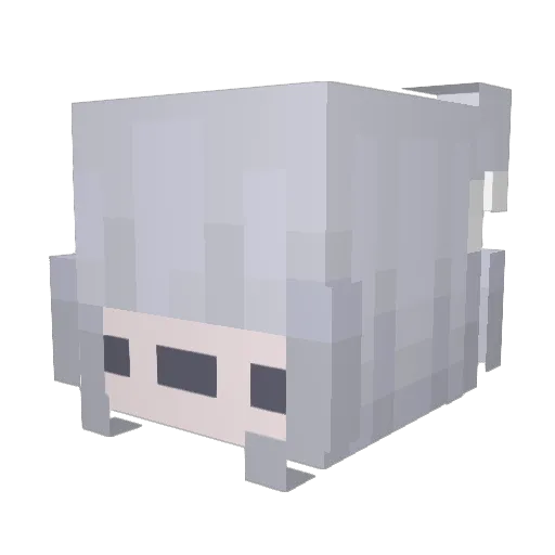 Lulumi661 Minecraft avatar head, 3D render