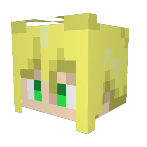 Lum1839 Minecraft avatar head, 3D render