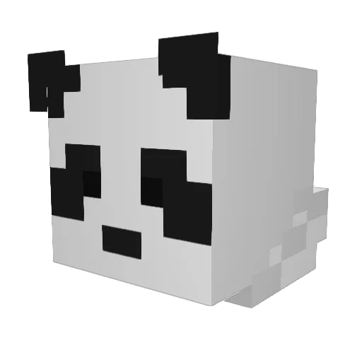 Lum777 Minecraft avatar head, 3D render