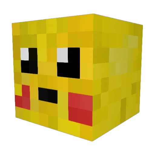 LumKR Minecraft avatar head, 3D render