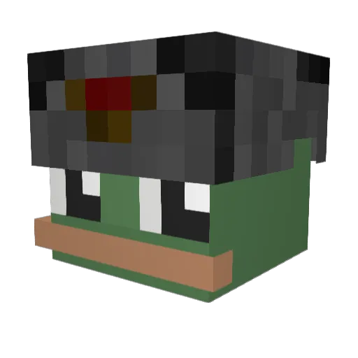 Luma_MC Minecraft avatar head, 3D render