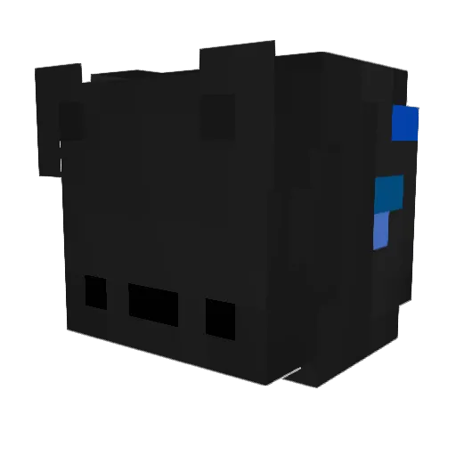 Lumacs Minecraft avatar head, 3D render