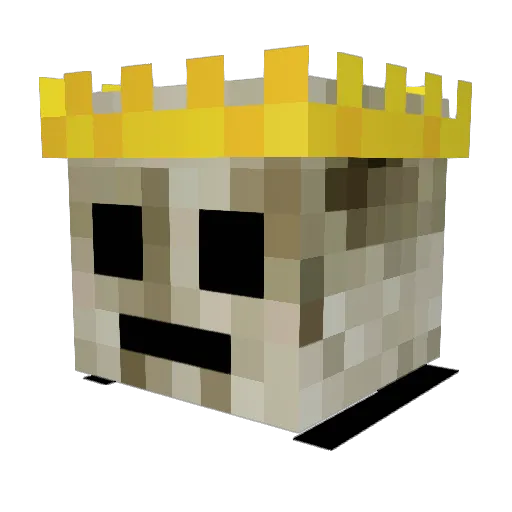 Lumarix010 Minecraft avatar head, 3D render