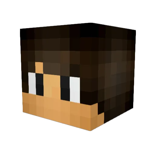 Lumberjohn Minecraft avatar head, 3D render