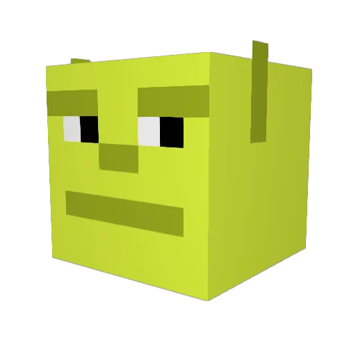 Lumbiiiiii Minecraft avatar head, 3D render