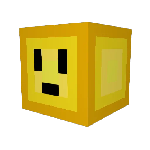 LumeYT Minecraft avatar head, 3D render