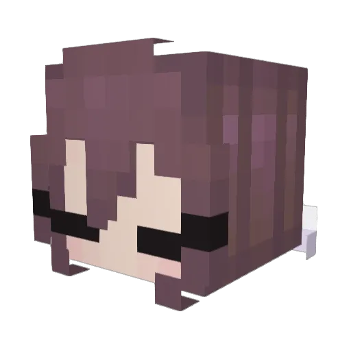 Lume_11 Minecraft avatar head, 3D render
