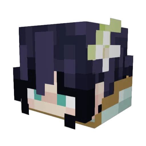Lumea_star Minecraft avatar head, 3D render