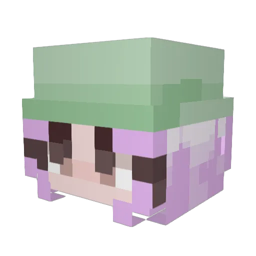 Lumelon123 Minecraft avatar head, 3D render