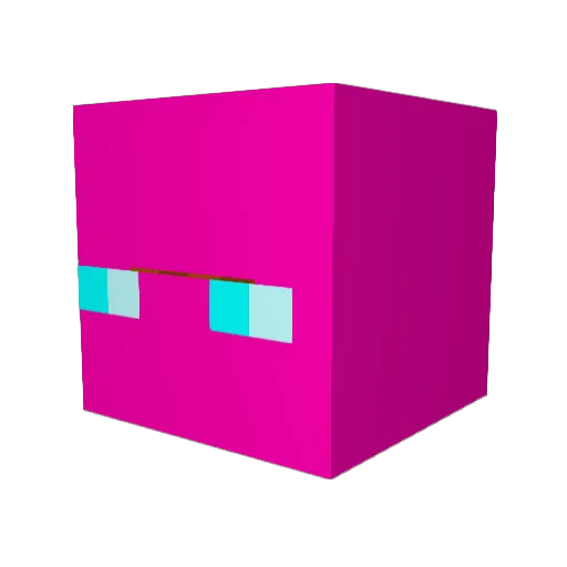 Lumen72 Minecraft avatar head, 3D render