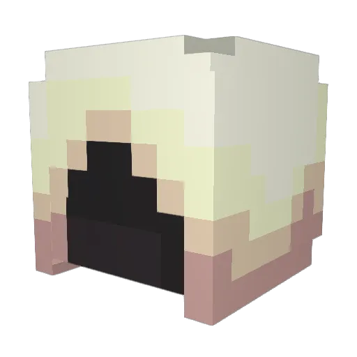 LumenAeterna Minecraft avatar head, 3D render