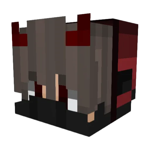 LumenaX_ Minecraft avatar head, 3D render