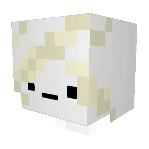 Lumer1a Minecraft avatar head, 3D render