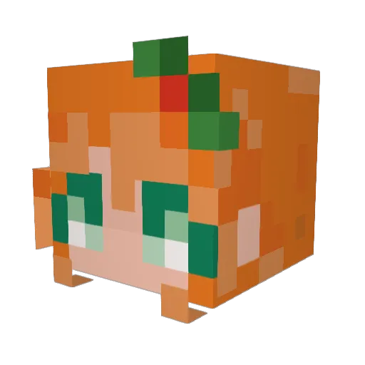 Lumer26 Minecraft avatar head, 3D render